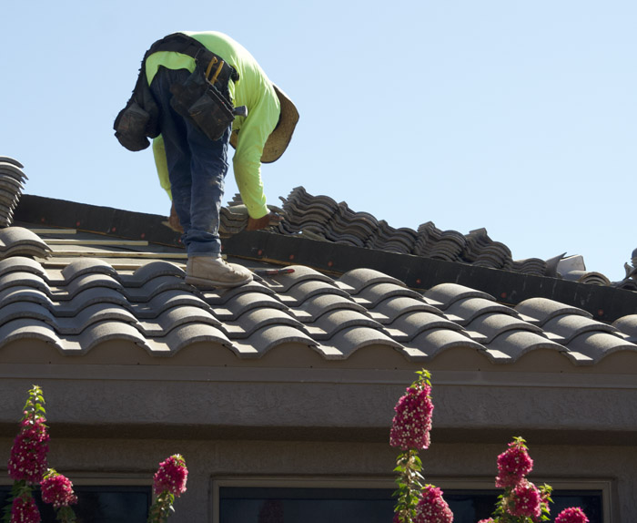Roof repair in Phoenix AZ fixing storm and monsoon damage