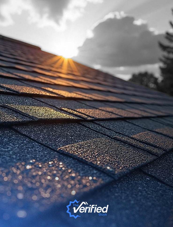 phoenix-roof-types-installation-The-Verified-Guys- Different roof types installed in Phoenix including tile, shingle, foam, and coated roofing systems